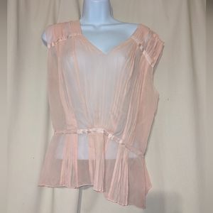 Folio pink silk sheer top 6